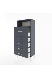 Hyperion Dolap Tek Raflı 5 Çekmeceli 60x44x134 - S50M019V5B