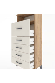 Hyperion Dolap Tek Raflı 5 Çekmeceli 60x44x134 - S50M019V7B