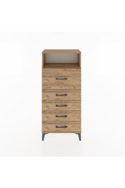 Hyperion Dolap Tek Raflı 5 Çekmeceli 60x44x134 - S50M019V9B