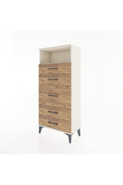 Hyperion Dolap Tek Raflı 5 Çekmeceli 60x44x134 - S50M020V3B