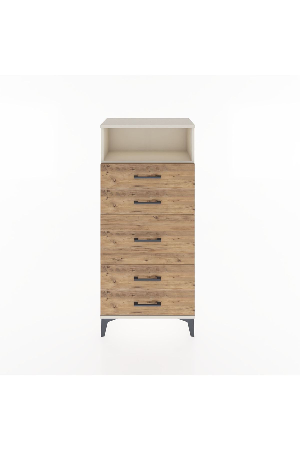 Hyperion Dolap Tek Raflı 5 Çekmeceli 60x44x134 - S50M020V3B