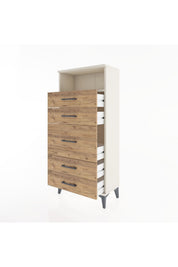 Hyperion Dolap Tek Raflı 5 Çekmeceli 60x44x134 - S50M020V3B