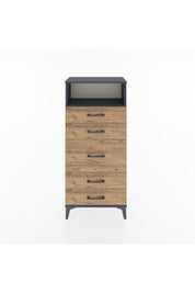 Hyperion Dolap Tek Raflı 5 Çekmeceli 60x44x134 - S50M020V6B