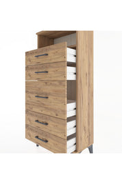 Hyperion Dolap Tek Raflı 5 Çekmeceli 60x44x134 - S50M020V9B