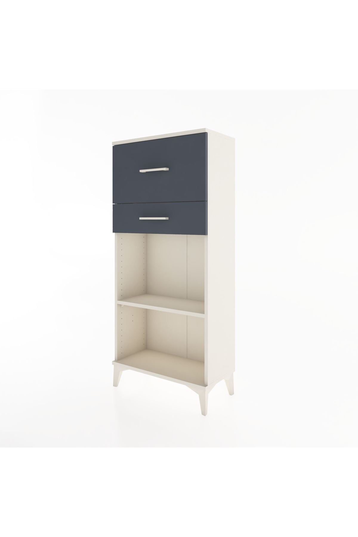 Hyperion Dolap Tek Raflı 2 Çekmeceli 60x44x134 - S50M022V2B