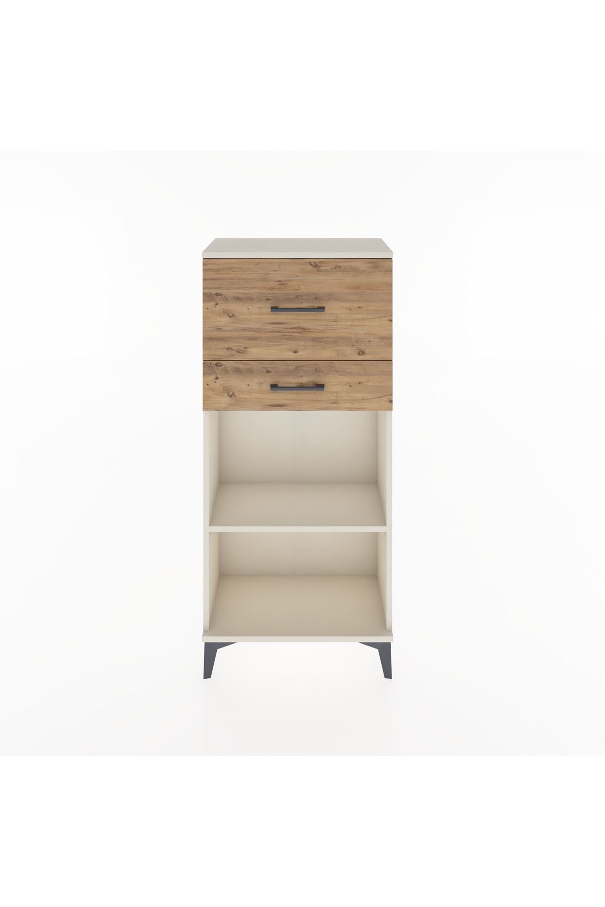 Hyperion Dolap Tek Raflı 2 Çekmeceli 60x44x134 - S50M022V3B