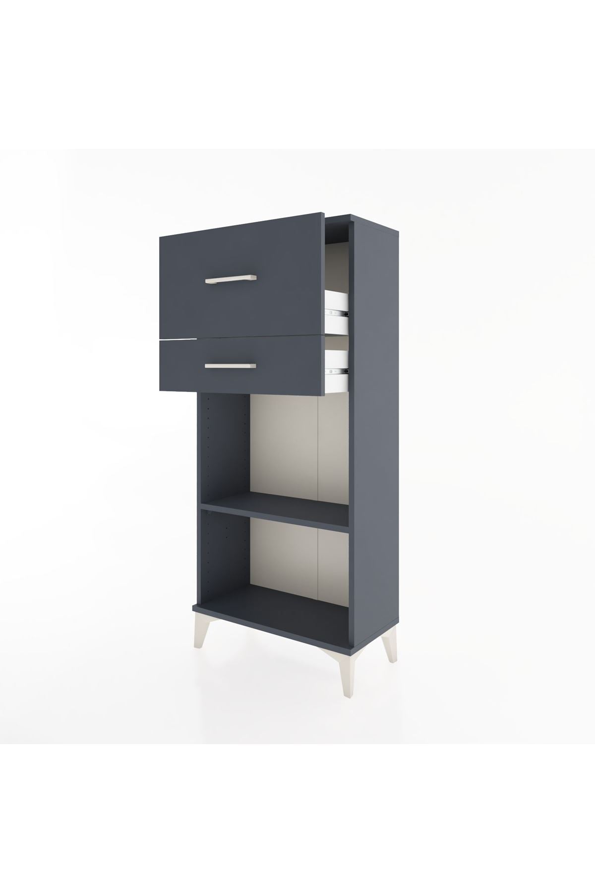 Hyperion Dolap Tek Raflı 2 Çekmeceli 60x44x134 - S50M022V5B