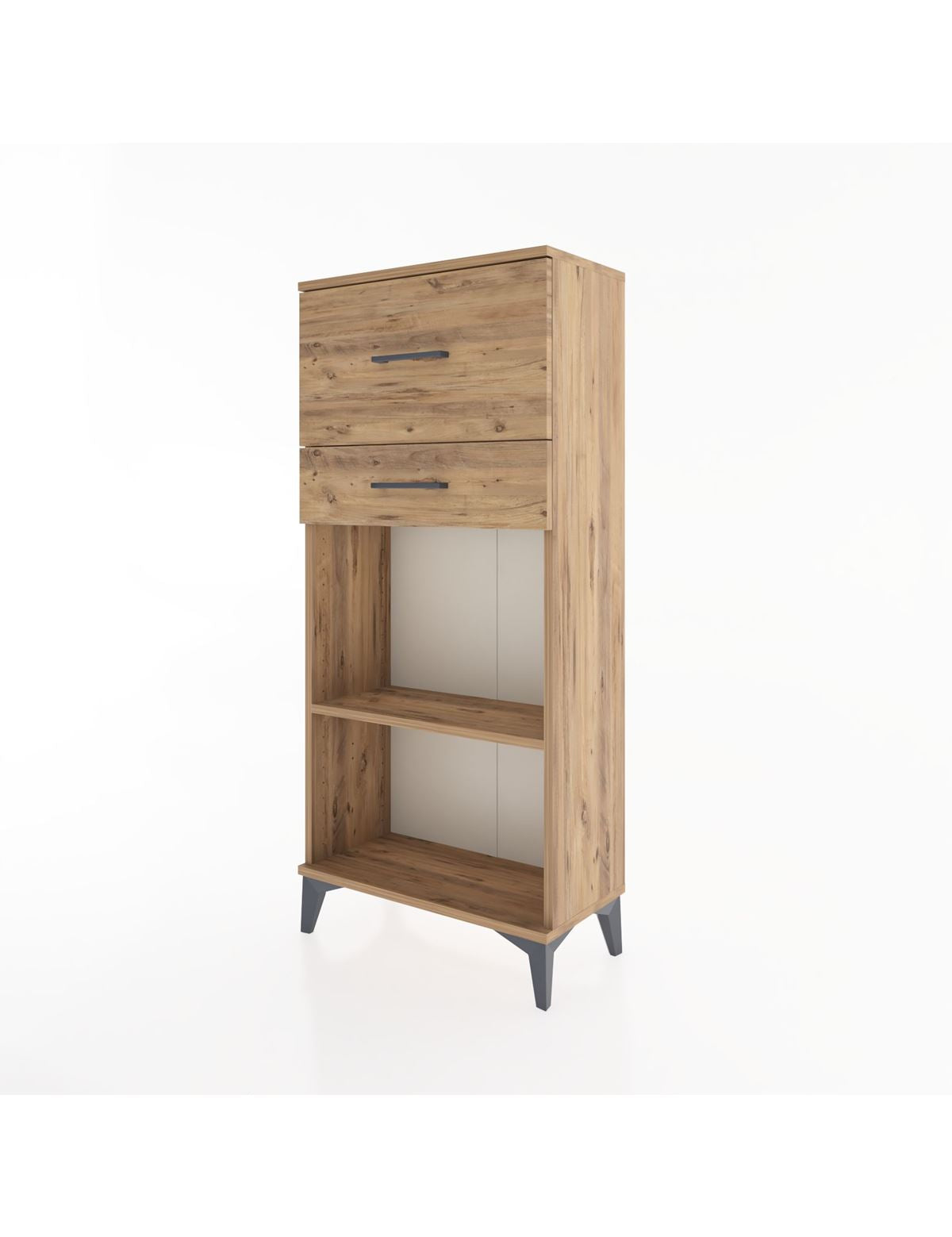 Hyperion Dolap Tek Raflı 2 Çekmeceli 60x44x134 - S50M022V9B