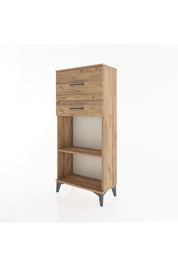 Hyperion Dolap Tek Raflı 2 Çekmeceli 60x44x134 - S50M022V9B