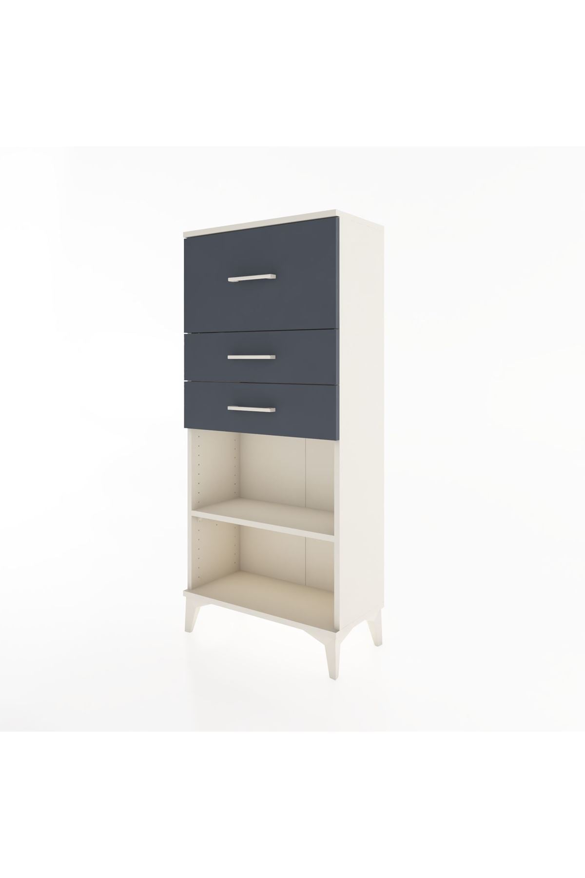 Hyperion Dolap Tek Raflı 3 Çekmeceli 60x44x134 - S50M023V2B