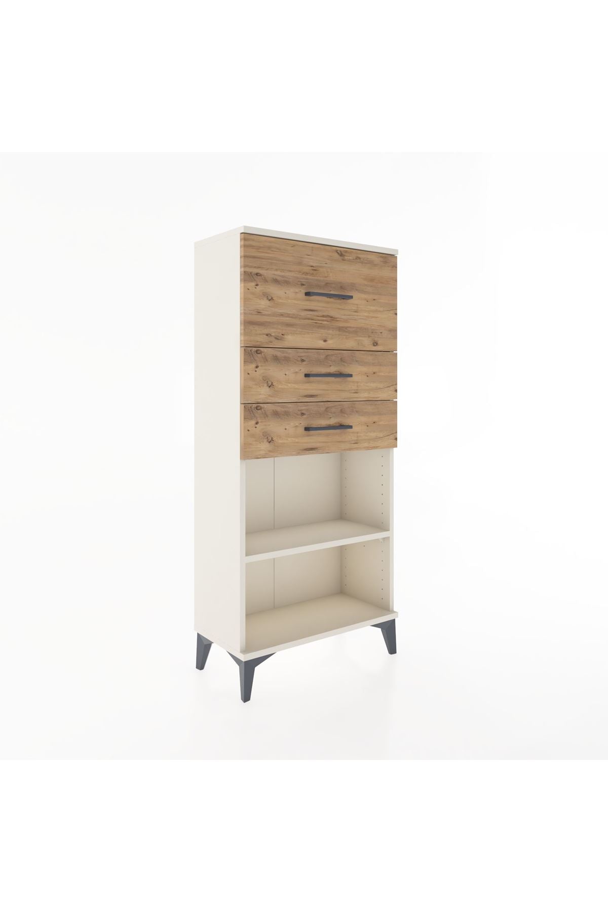 Hyperion Dolap Tek Raflı 3 Çekmeceli 60x44x134 - S50M023V3B
