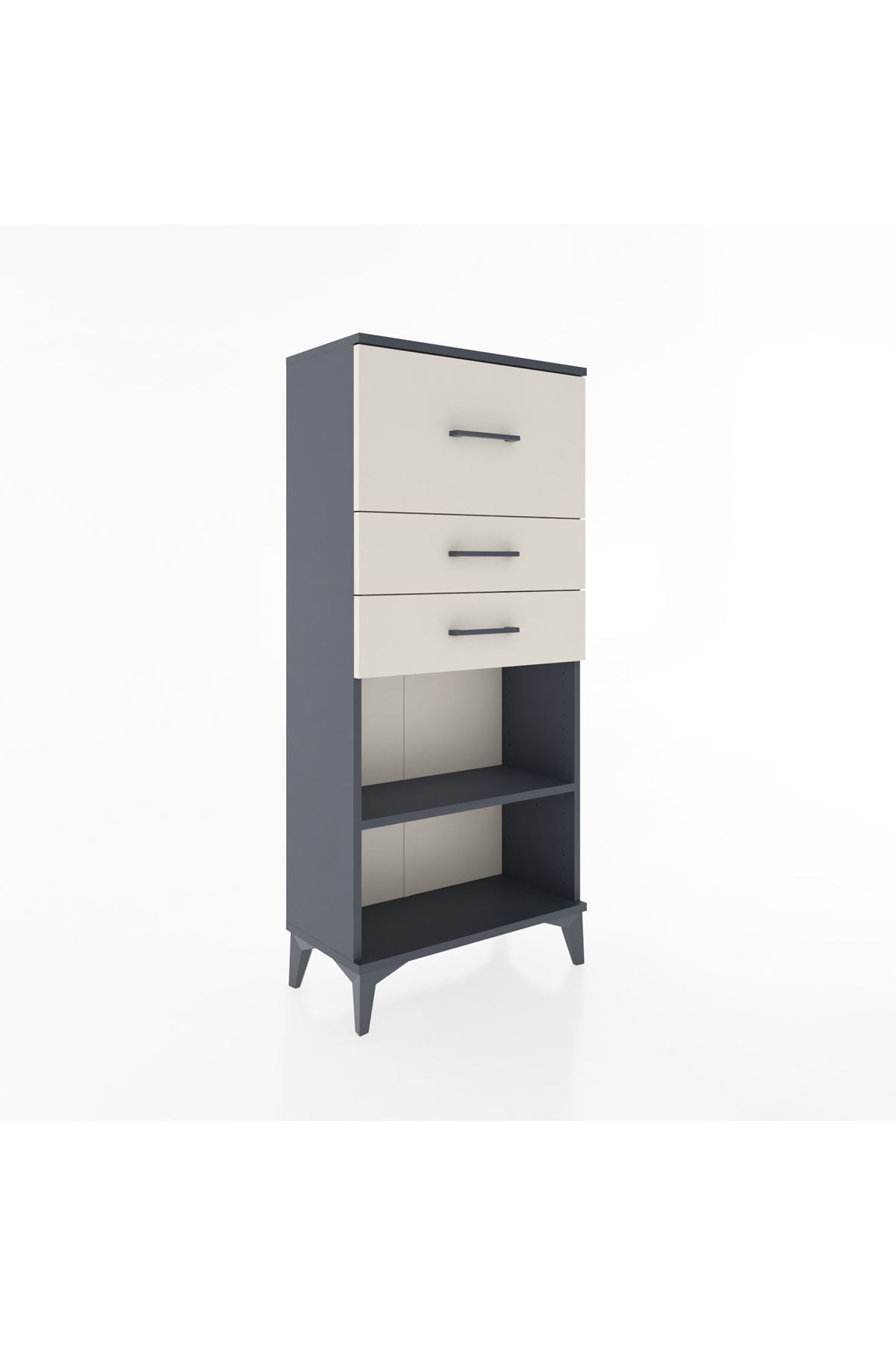 Hyperion Dolap Tek Raflı 3 Çekmeceli 60x44x134 - S50M023V4B