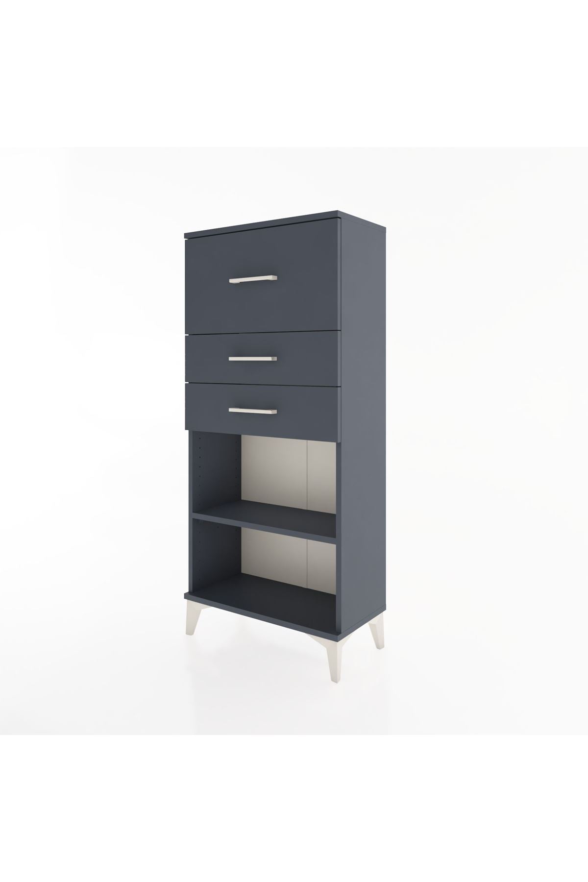 Hyperion Dolap Tek Raflı 3 Çekmeceli 60x44x134 - S50M023V5B