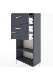 Hyperion Dolap Tek Raflı 3 Çekmeceli 60x44x134 - S50M023V5B