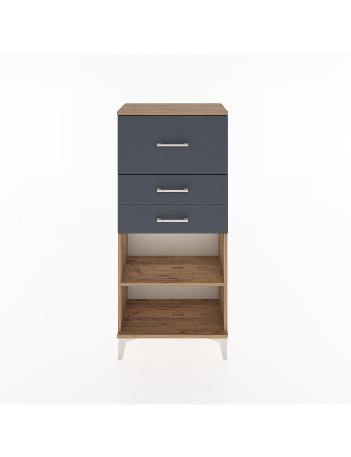 Hyperion Dolap Tek Raflı 3 Çekmeceli 60x44x134 - S50M023V8B