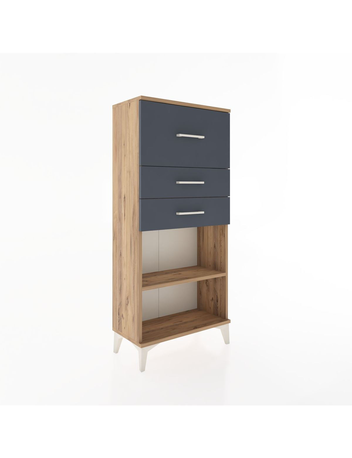 Hyperion Dolap Tek Raflı 3 Çekmeceli 60x44x134 - S50M023V8B