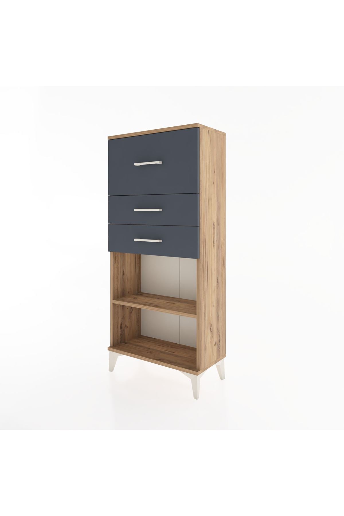 Hyperion Dolap Tek Raflı 3 Çekmeceli 60x44x134 - S50M023V8B