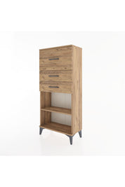 Hyperion Dolap Tek Raflı 3 Çekmeceli 60x44x134 - S50M023V9B