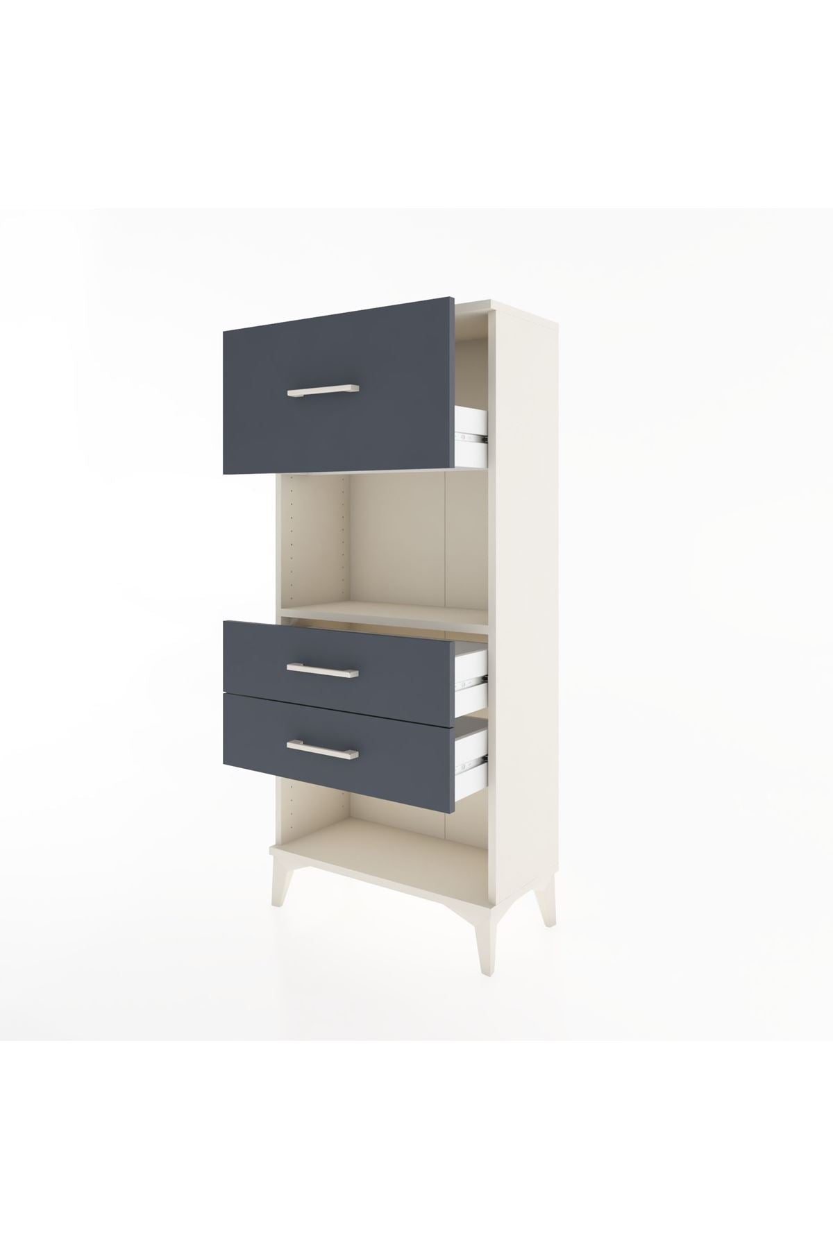 Hyperion Dolap Tek Raflı 3 Çekmeceli 60x44x134 - S50M024V2B