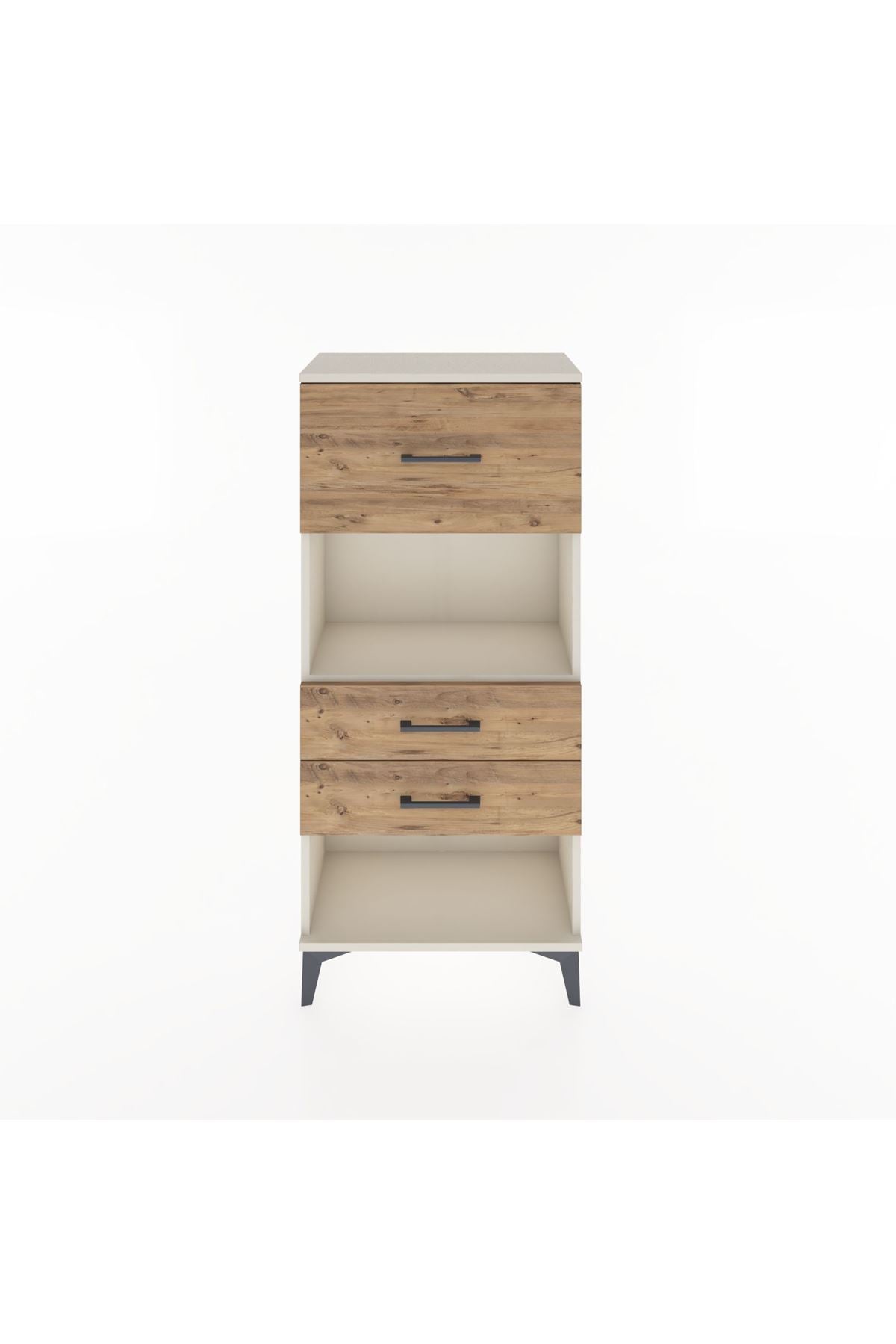 Hyperion Dolap Tek Raflı 3 Çekmeceli 60x44x134 - S50M024V3B