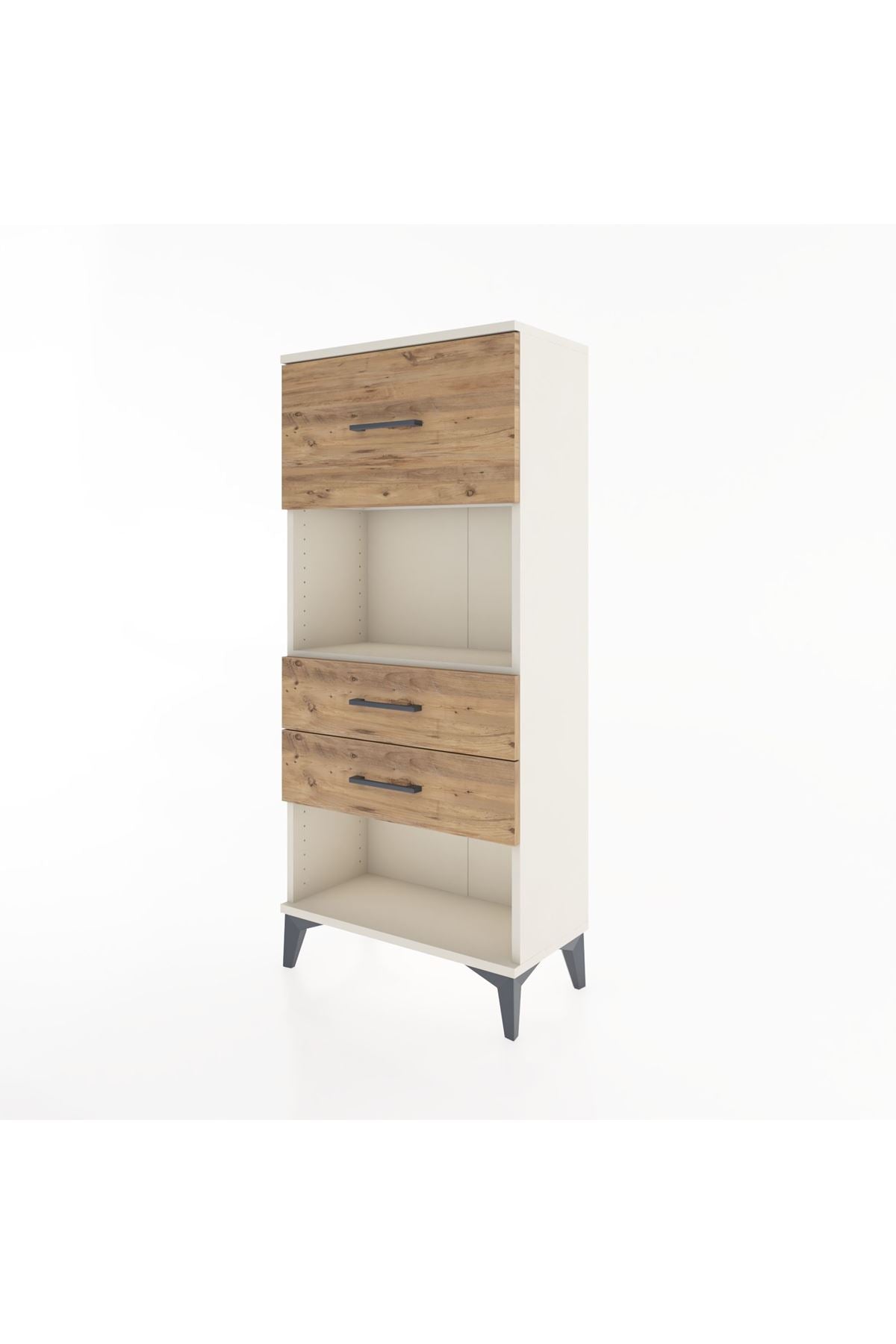 Hyperion Dolap Tek Raflı 3 Çekmeceli 60x44x134 - S50M024V3B