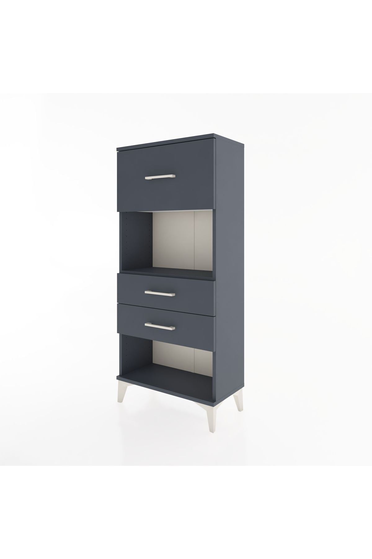 Hyperion Dolap Tek Raflı 3 Çekmeceli 60x44x134 - S50M024V5B