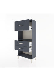 Hyperion Dolap Tek Raflı 3 Çekmeceli 60x44x134 - S50M024V5B