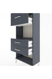 Hyperion Dolap Tek Raflı 3 Çekmeceli 60x44x134 - S50M024V5B
