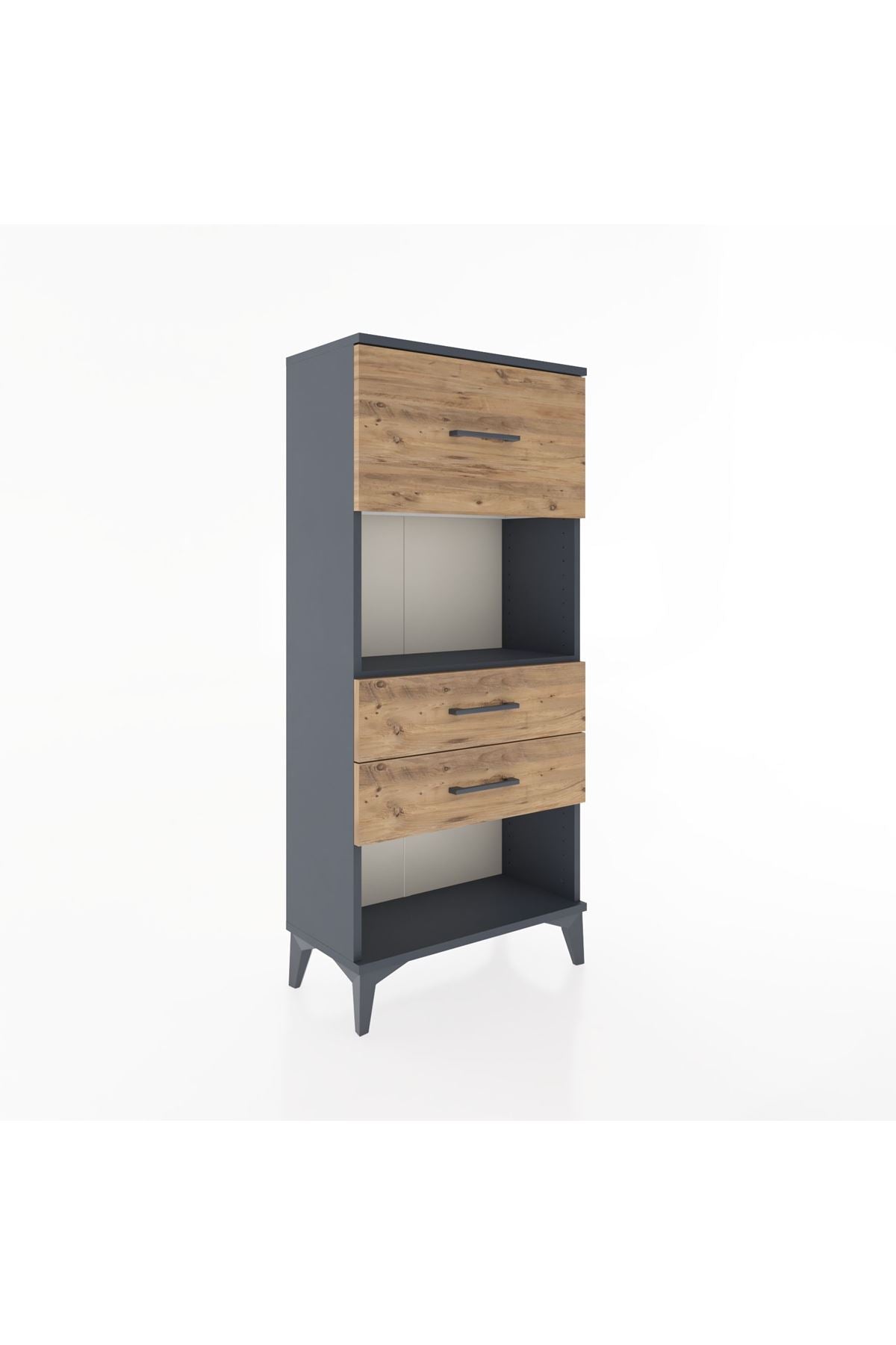 Hyperion Dolap Tek Raflı 3 Çekmeceli 60x44x134 - S50M024V6B