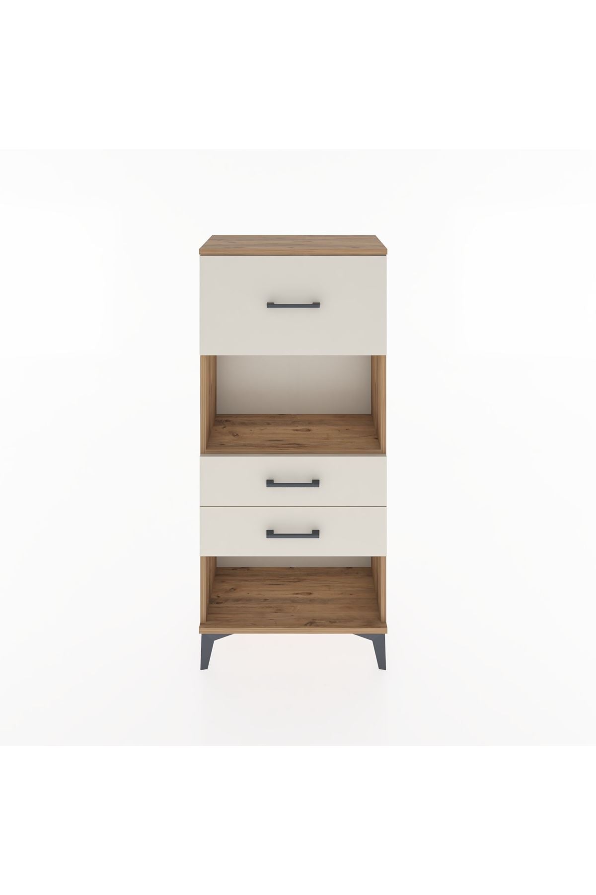 Hyperion Dolap Tek Raflı 3 Çekmeceli 60x44x134 - S50M024V7B