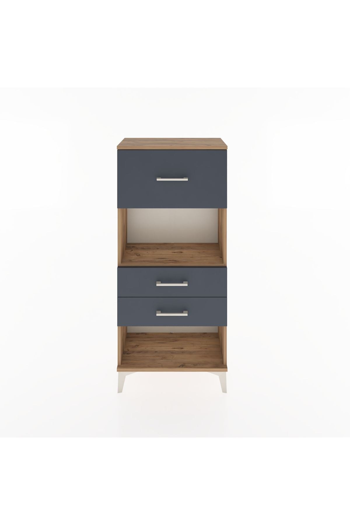 Hyperion Dolap Tek Raflı 3 Çekmeceli 60x44x134 - S50M024V8B