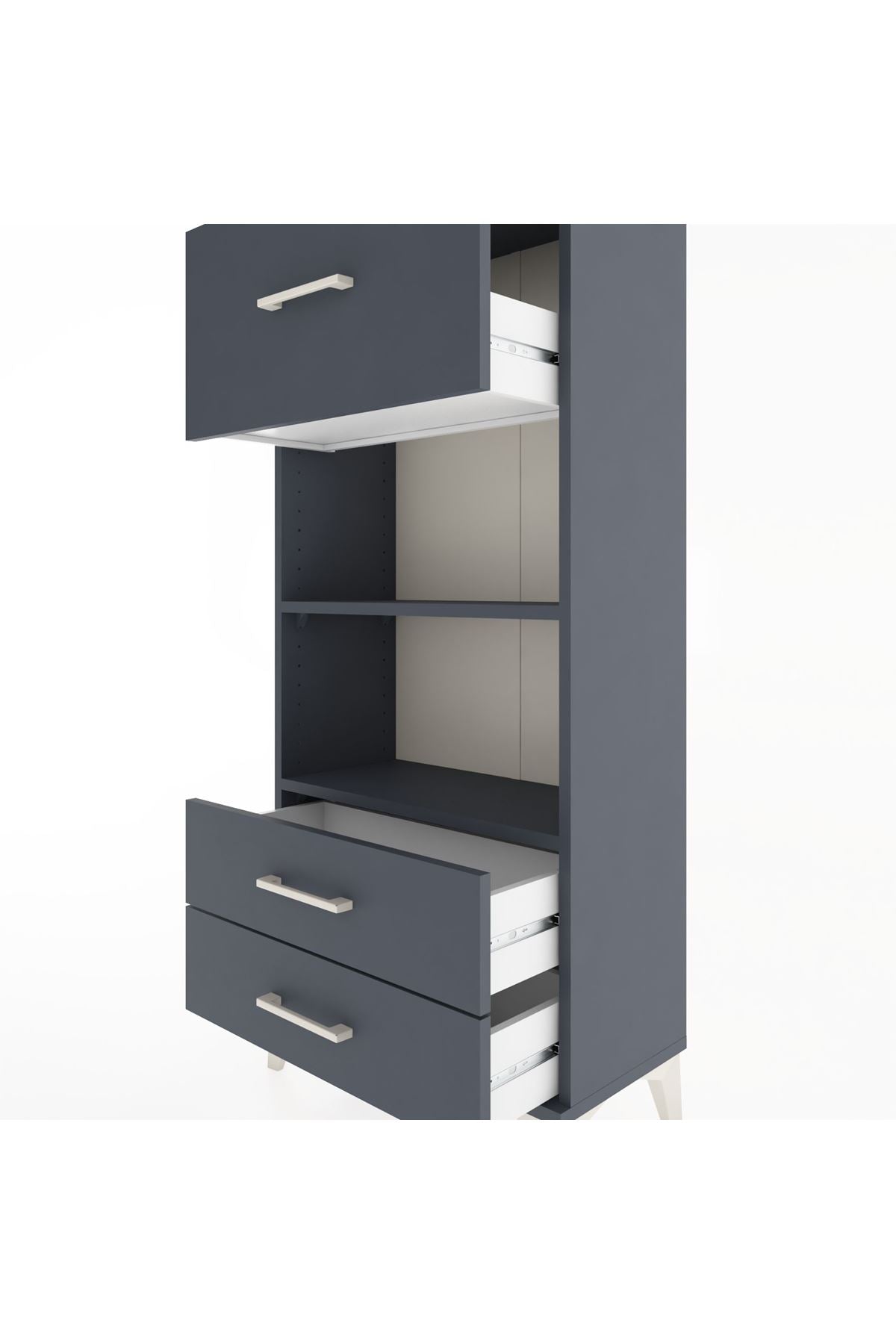 Hyperion Dolap 2 Raflı 3 Çekmeceli 60x44x134 - S50M025V5B
