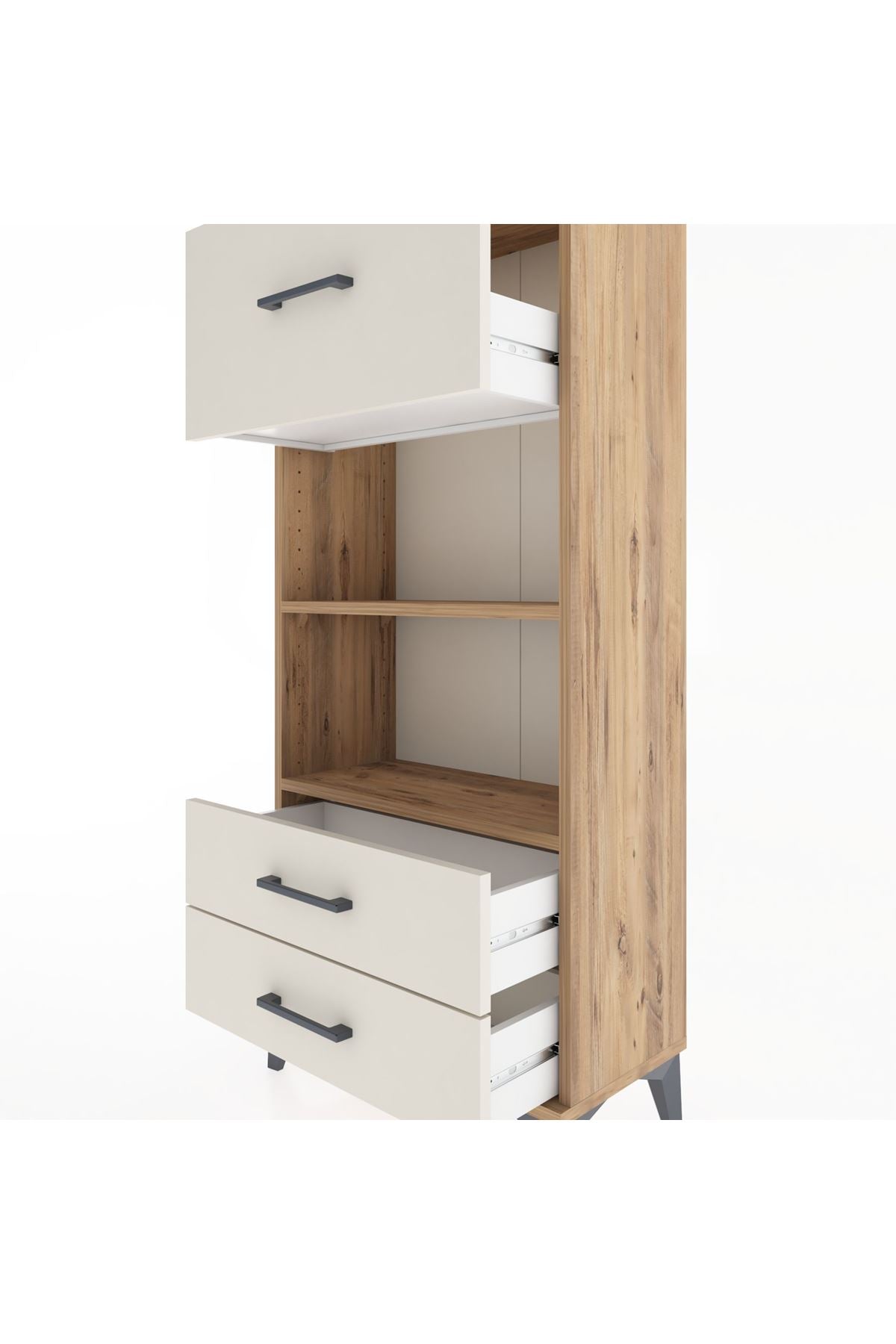Hyperion Dolap 2 Raflı 3 Çekmeceli 60x44x134 - S50M025V7B