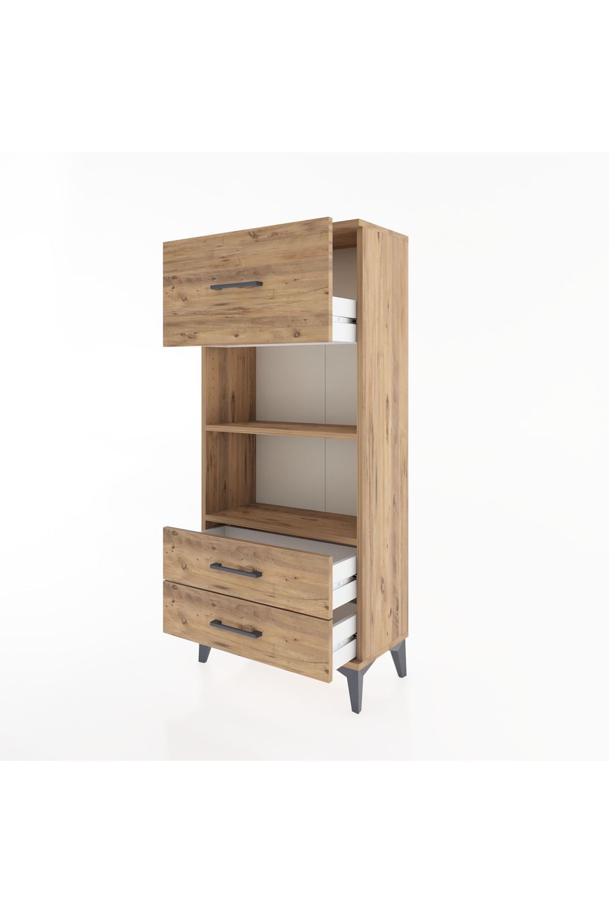 Hyperion Dolap 2 Raflı 3 Çekmeceli 60x44x134 - S50M025V9B