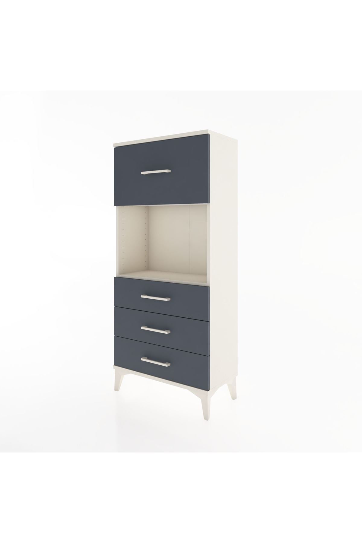 Hyperion Dolap Tek Raflı 4 Çekmeceli 60x44x134 - S50M027V2B