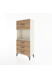 Hyperion Dolap Tek Raflı 4 Çekmeceli 60x44x134 - S50M027V3B