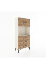 Hyperion Dolap Tek Raflı 4 Çekmeceli 60x44x134 - S50M027V3B