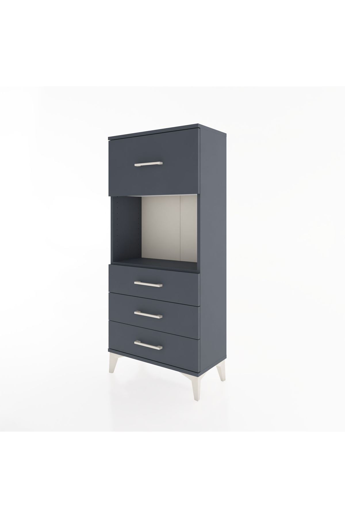 Hyperion Dolap Tek Raflı 4 Çekmeceli 60x44x134 - S50M027V5B