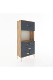Hyperion Dolap Tek Raflı 4 Çekmeceli 60x44x134 - S50M027V8B