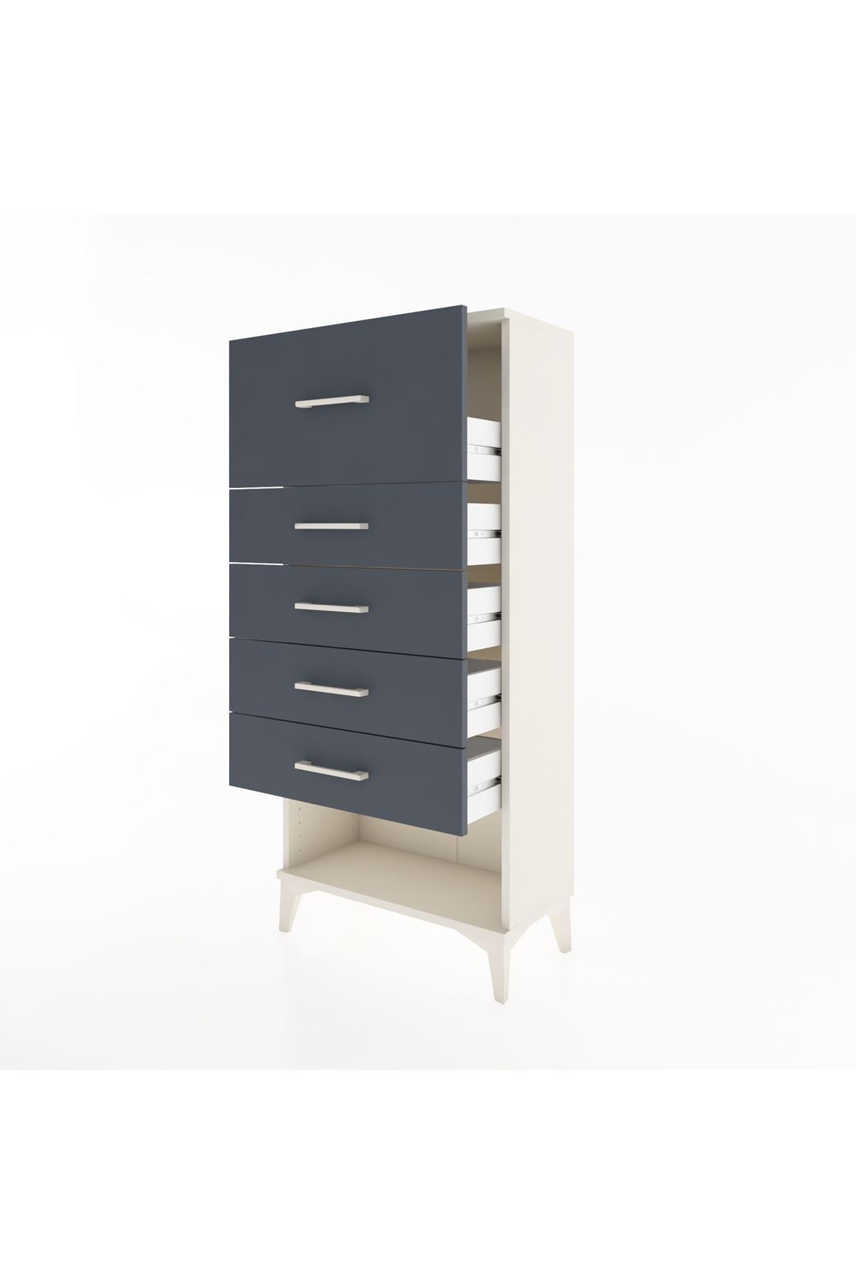 Hyperion Dolap 5 Çekmeceli 60x44x134 - S50M028V2B