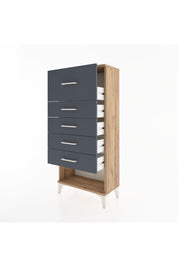 Hyperion Dolap 5 Çekmeceli 60x44x134 - S50M028V8B