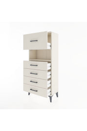 Hyperion Dolap Tek Raflı 5 Çekmeceli 60x44x134 - S50M029V1B