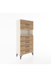 Hyperion Dolap Tek Raflı 5 Çekmeceli 60x44x134 - S50M029V3B