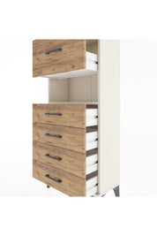 Hyperion Dolap Tek Raflı 5 Çekmeceli 60x44x134 - S50M029V3B