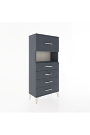 Hyperion Dolap Tek Raflı 5 Çekmeceli 60x44x134 - S50M029V5B