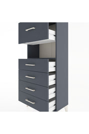 Hyperion Dolap Tek Raflı 5 Çekmeceli 60x44x134 - S50M029V5B