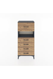 Hyperion Dolap Tek Raflı 5 Çekmeceli 60x44x134 - S50M029V6B