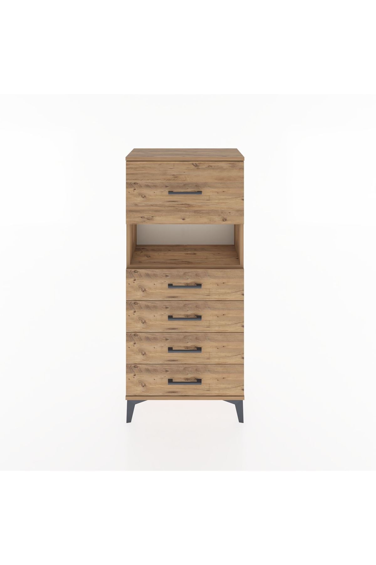 Hyperion Dolap Tek Raflı 5 Çekmeceli 60x44x134 - S50M029V9B
