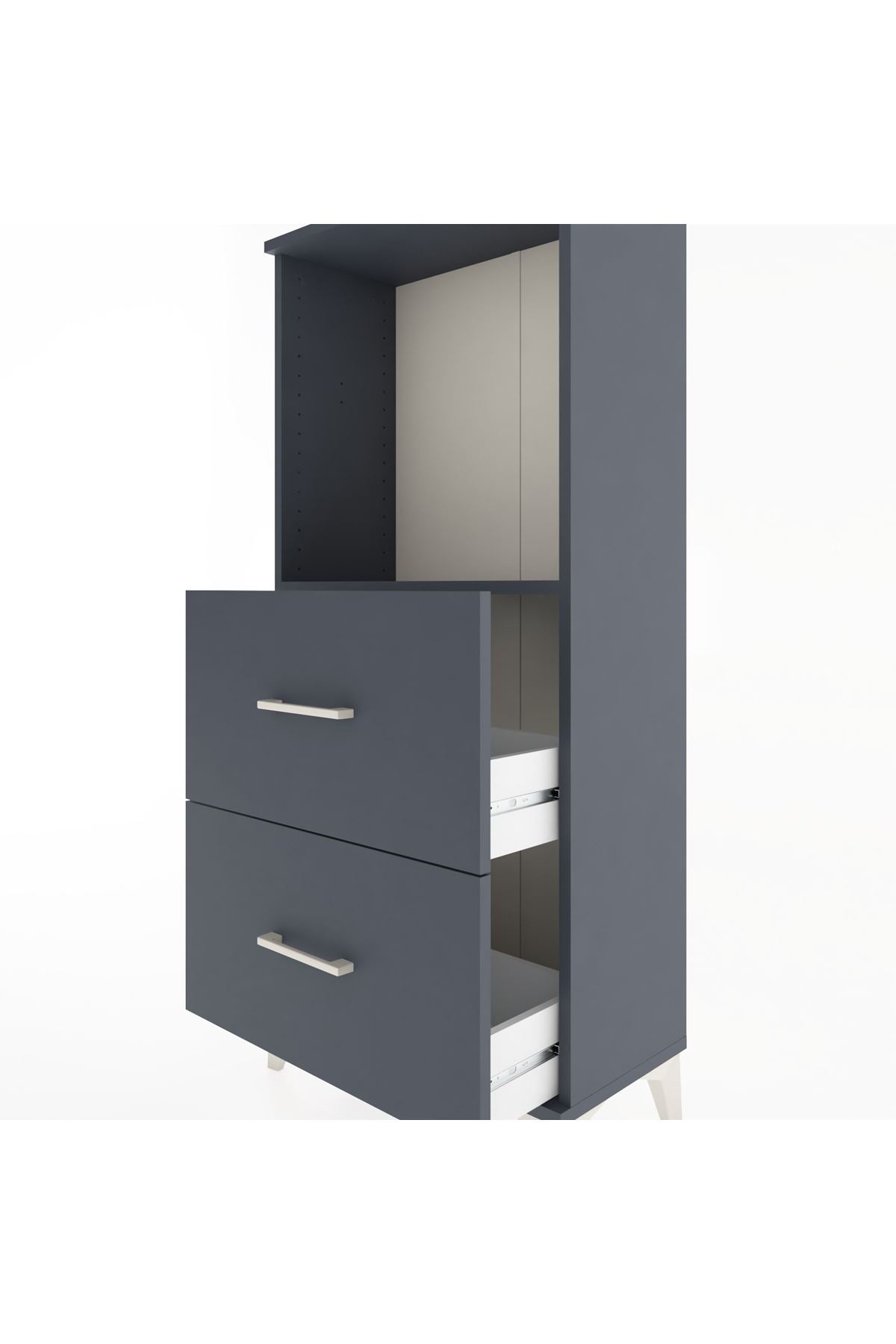 Hyperion Dolap Tek Raflı 2 Çekmeceli 60x44x134 - S50M030V5B