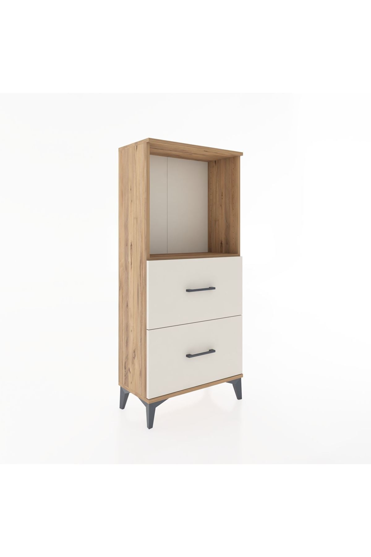 Hyperion Dolap Tek Raflı 2 Çekmeceli 60x44x134 - S50M030V7B